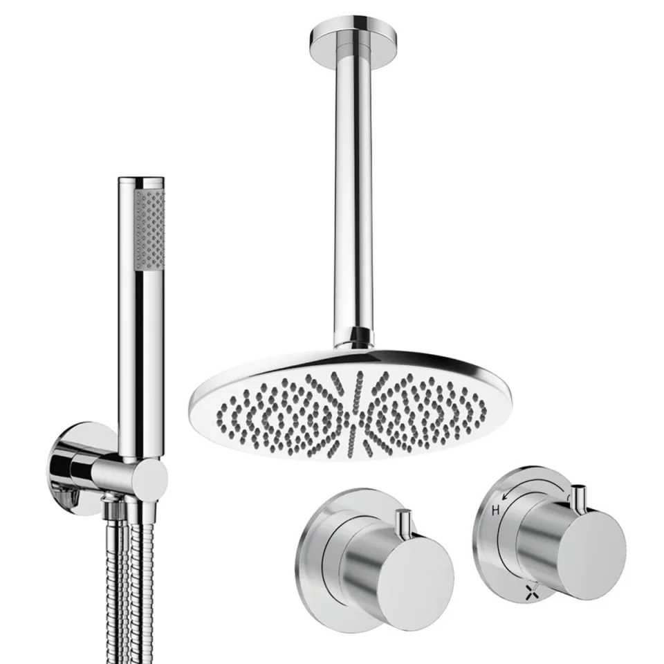 Crosswater Module Shower Set 1 Chrome 300mm Ceiling Mounted product image - Image 1