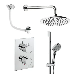 Crosswater Crossbox Shower Set 10 Chrome 200mm