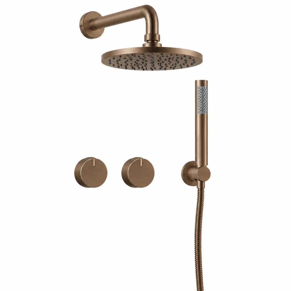 Crosswater Module Shower Set 1 Brushed Bronze 200mm product image - Image 1