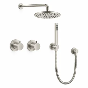 Crosswater Module Shower Set 1 Brushed Nickel 200mm