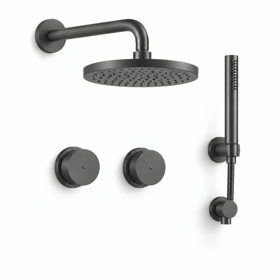 Crosswater Module Shower Set 1 Slate 200mm product image - Image 1