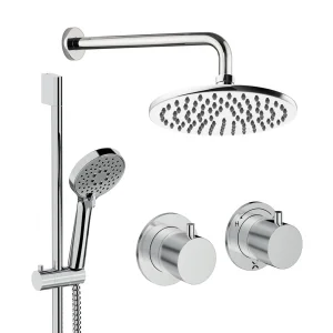 Crosswater Module Shower Set 2 Chrome 200mm