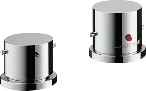 Axor Starck 2-hole Rim-mounted Thermostatic Bath Mixer With Zero Handles Chrome product image - Image 2