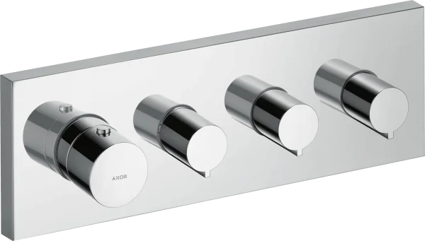 Axor Showersolutions Thermostatic Module 360/120 Square For Concealed Installation For 3 Outlets Chrome