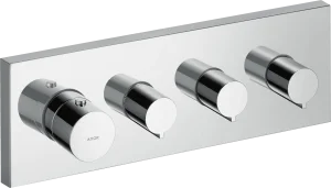Axor Showersolutions Thermostatic Module 360/120 Square For Concealed Installation For 3 Outlets Chrome