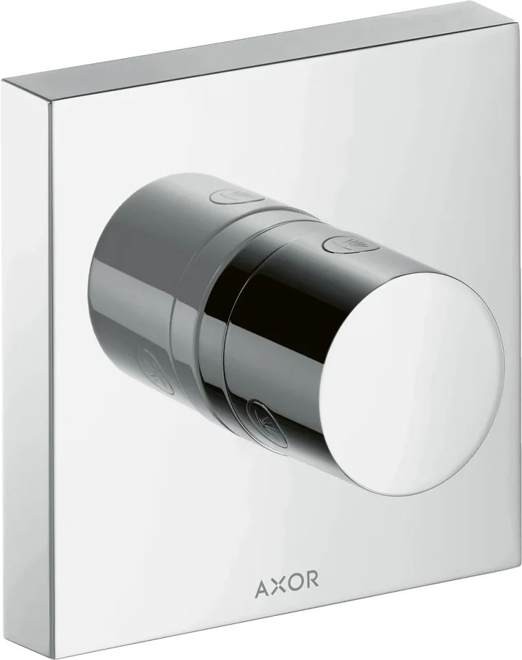 Axor Showersolutions Shut-off / Diverter Valve Trio / Quattro Shut-off / Diverter Valve 120 Mm X 120 Mm Square Chrome product image - Image 2