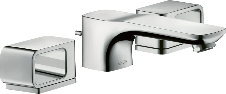 Axor Urquiola 3-hole Basin Mixer 50 With Escutcheons And Pop-up Waste Chrome product image - Image 2