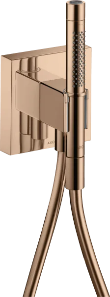 Axor Starck Porter Unit 120/120 With Baton Hand Shower 2jet And Shower Hose Polished Red Gold