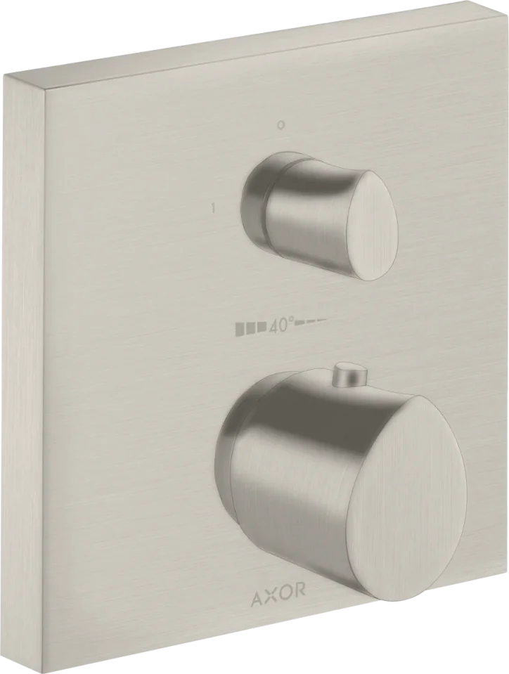 Axor Starck Organic Thermostatic Shower Mixer Concealed 220 X 187 X 135mm Stainless Steel product image - Image 2