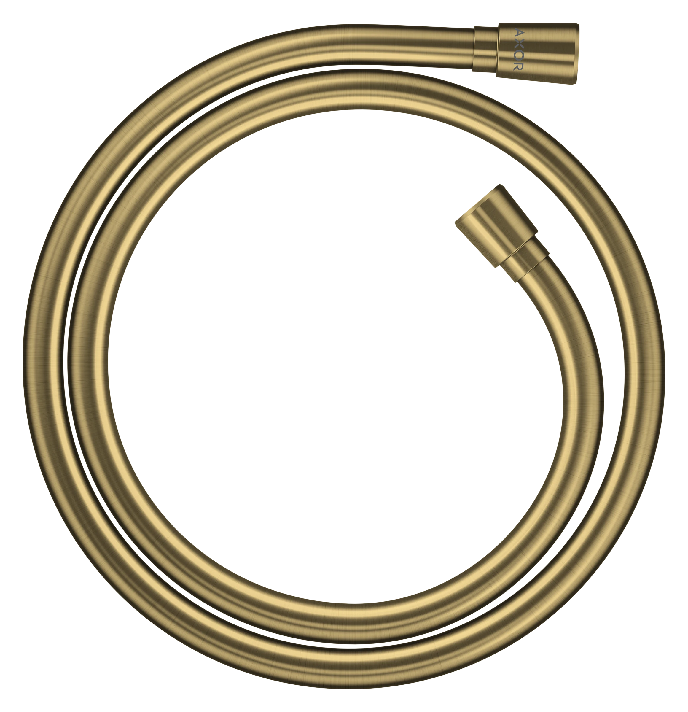 Axor Showersolutions Metal Effect Shower Hose 1.25 M With Conical Nuts Brushed Brass