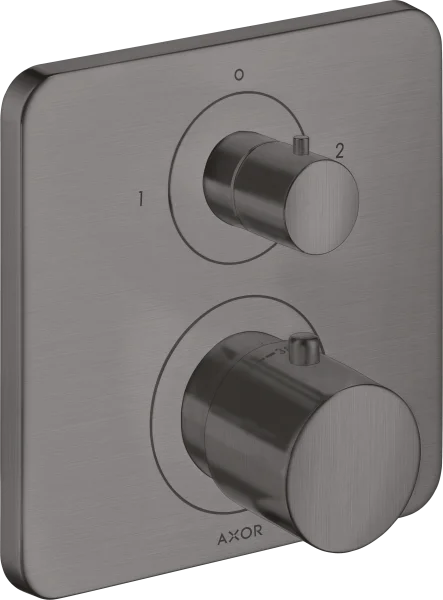 Axor Citterio M Thermostatic Mixer For Concealed Installation With Shut-off / Diverter Valve Brushed Black Chrome