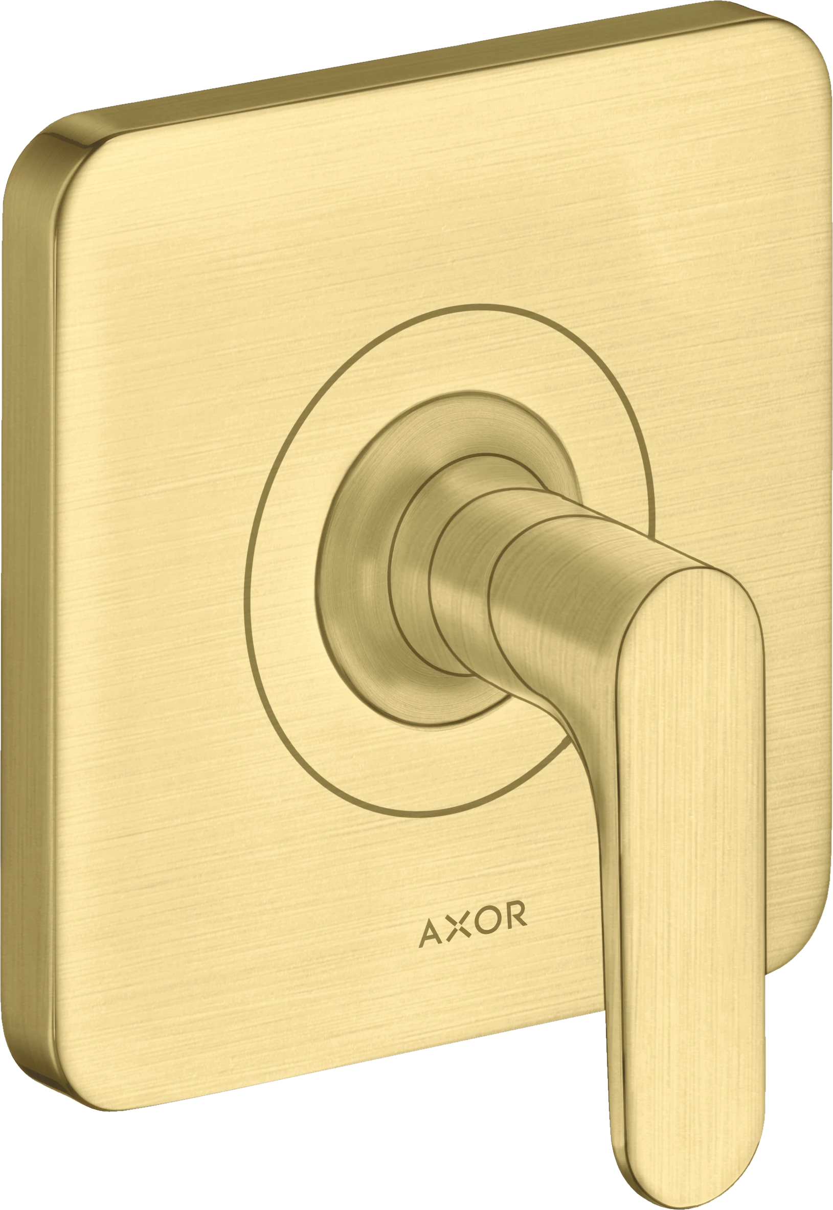 Axor Citterio M Shut-off Valve Finish Set With Lever Handle Brushed Brass
