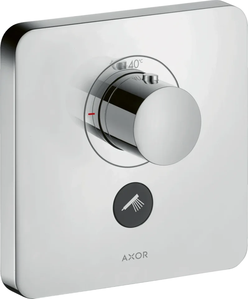 Axor Showerselect Thermostatic Mixer Highflow Softsquare For Concealed Installation For Multiple Outlets Chrome product image - Image 2