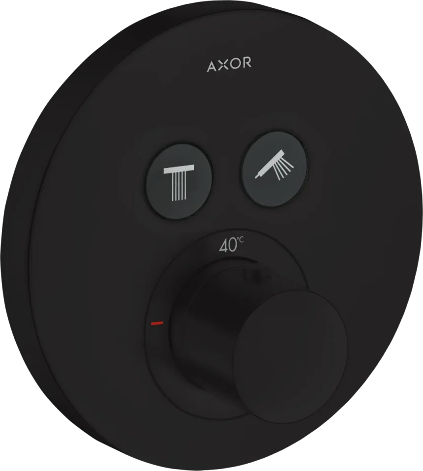Axor Showersolutions Thermostatic Shower Mixer Concealed 215 X 180 X 140mm Black - Matt product image - Image 2