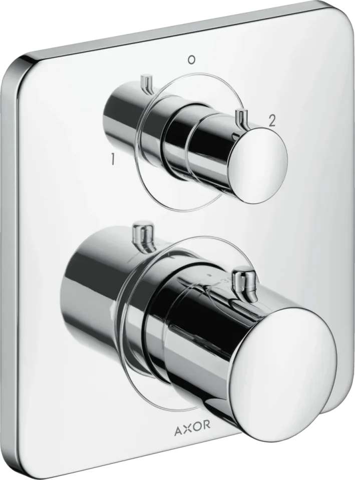 Axor Citterio M Thermostatic Mixer For Concealed Installation With Shut-off / Diverter Valve Chrome detail view - Image 2