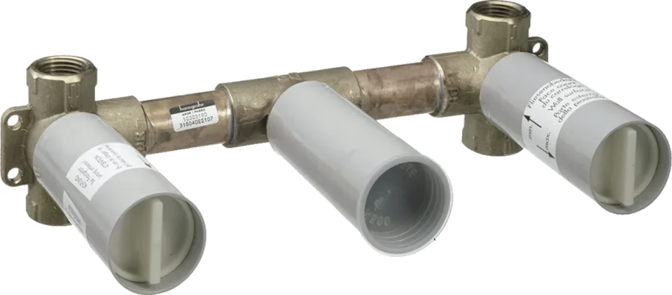 Axor Basic Set For 3-hole Wall Mixer, Wall-mounted detail view - Image 3