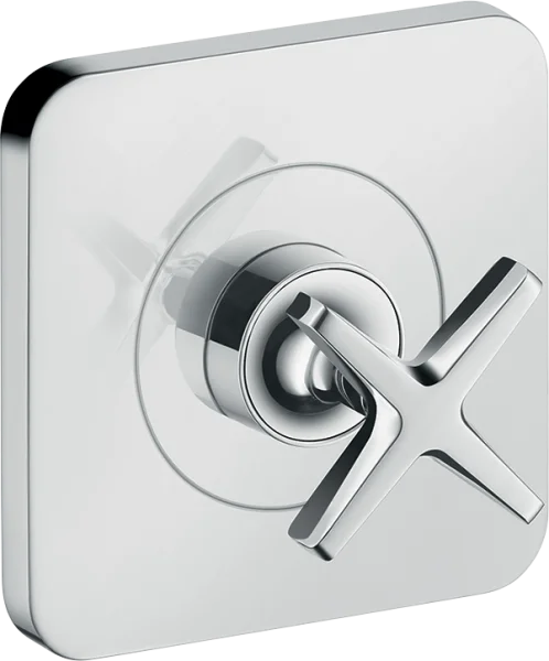 Axor Citterio E Shut-off Valve 12 Cm X 12 Cm Finish Set Chrome