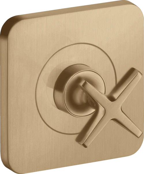 Axor Citterio E Shut-off Valve 12 Cm X 12 Cm Finish Set Brushed Bronze