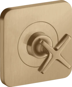 Axor Citterio E Shut-off Valve 12 Cm X 12 Cm Finish Set Brushed Bronze