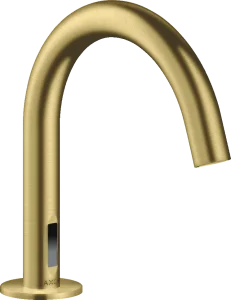 Axor Uno Electronic Basin Mixer Without Temperature Control With 230 V Mains Connection Brushed Brass