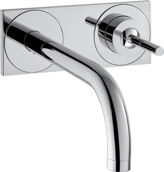 Axor Uno Single Lever Basin Mixer For Concealed Installation Wall-mounted With Spout 165 Mm And Plate Chrome