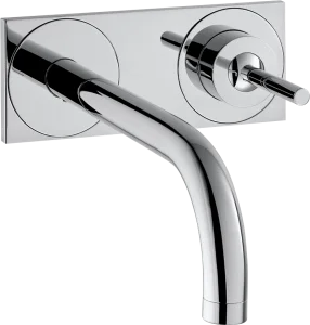 Axor Uno Single Lever Basin Mixer For Concealed Installation Wall-mounted With Spout 165 Mm And Plate Chrome