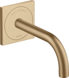 Axor Uno Electronic Basin Mixer For Concealed Installation Wall-mounted With Spout 165 Mm Brushed Bronze