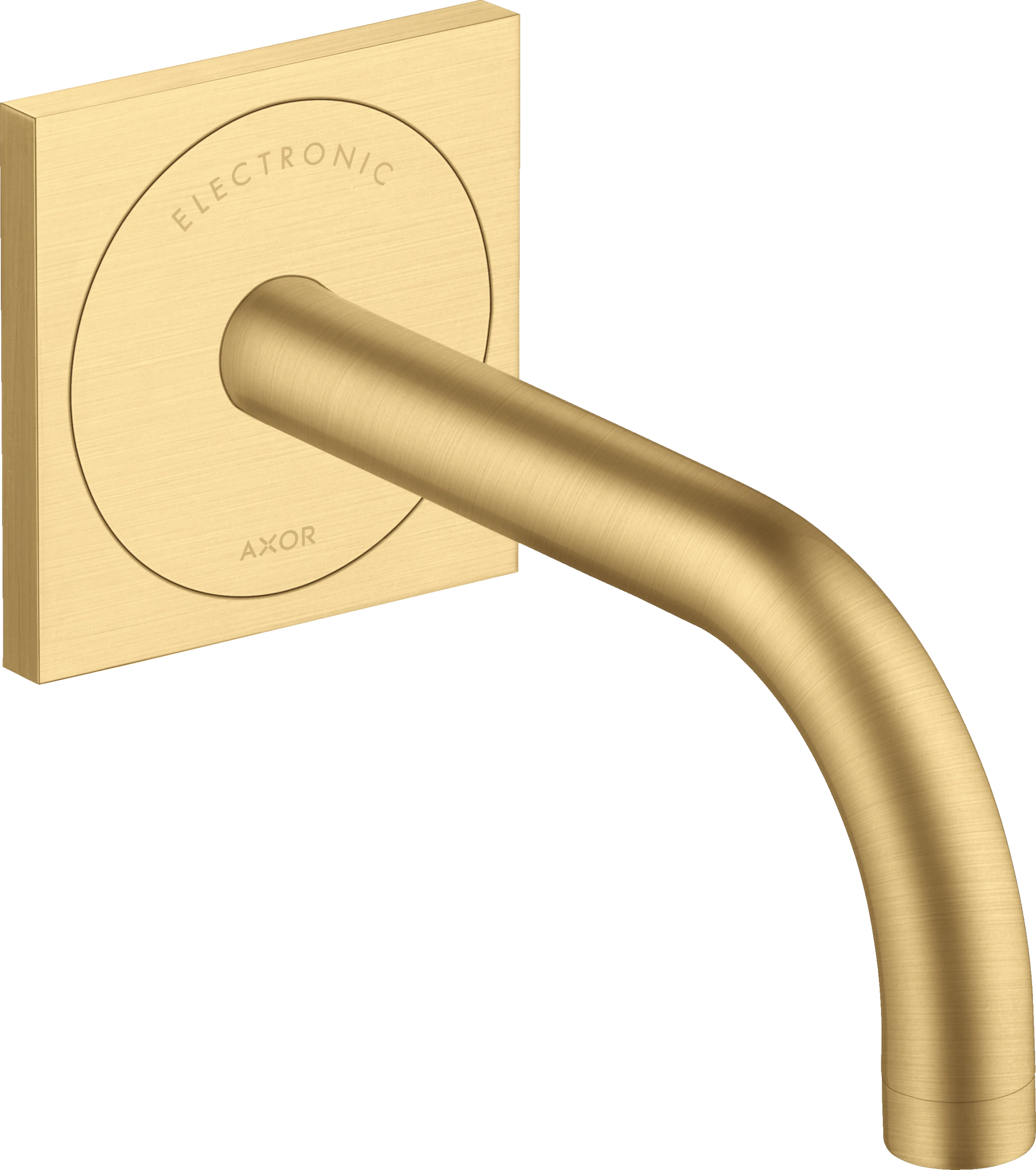 Axor Uno Electronic Basin Mixer For Concealed Installation Wall-mounted With Spout 165 Mm Gold Brushed