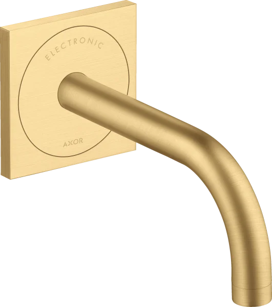 Axor Uno Electronic Basin Mixer For Concealed Installation Wall-mounted With Spout 165 Mm Gold Brushed