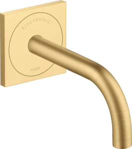 Axor Uno Electronic Basin Mixer For Concealed Installation Wall-mounted With Spout 165 Mm Gold Brushed