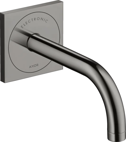 Axor Uno Electronic Basin Mixer For Concealed Installation Wall-mounted With Spout 165 Mm Polished Black Chrome