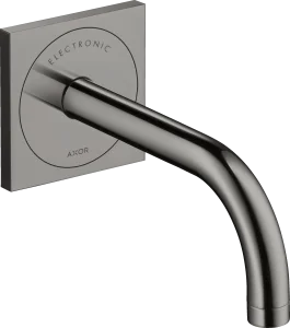 Axor Uno Electronic Basin Mixer For Concealed Installation Wall-mounted With Spout 165 Mm Polished Black Chrome