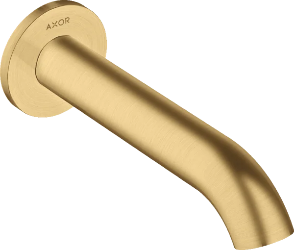 Axor Uno Bath Spout Curved Gold Brushed