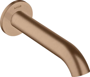 Axor Uno Bath Spout Curved Brushed Red Gold
