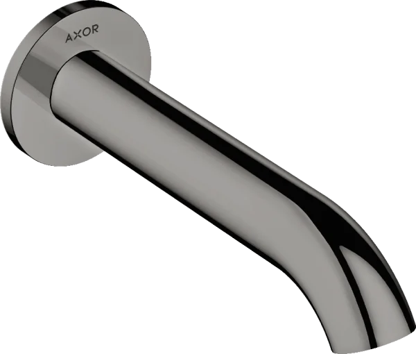 Axor Uno Bath Spout Curved Polished Black Chrome