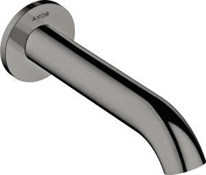 Axor Uno Bath Spout Curved Polished Black Chrome