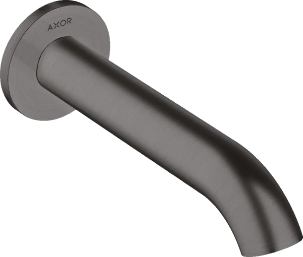 Axor Uno Bath Spout Curved Brushed Black Chrome