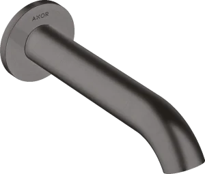 Axor Uno Bath Spout Curved Brushed Black Chrome