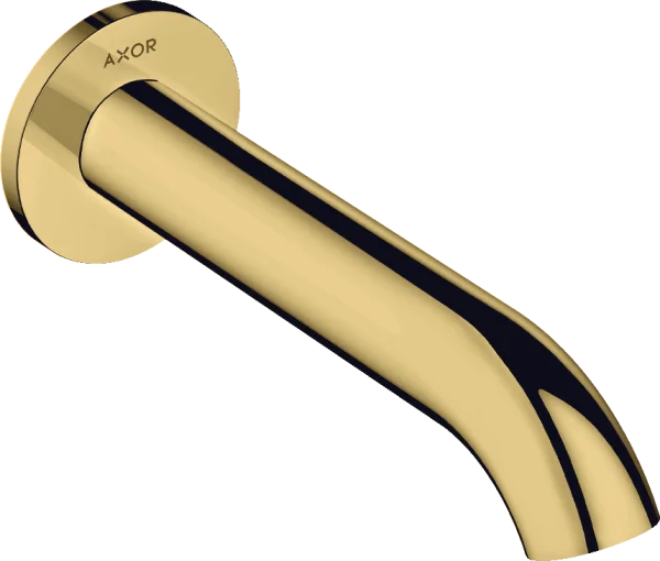Axor Uno Bath Spout Curved Gold Polished