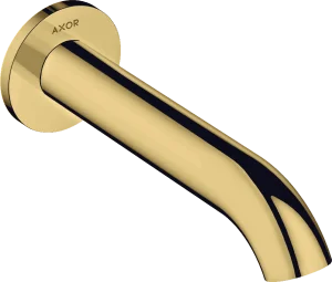 Axor Uno Bath Spout Curved Gold Polished