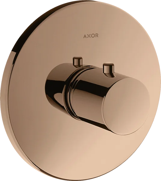 Axor Uno Thermostatic Mixer Highflow For Concealed Installation Polished Red Gold
