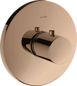 Axor Uno Thermostatic Mixer Highflow For Concealed Installation Polished Red Gold