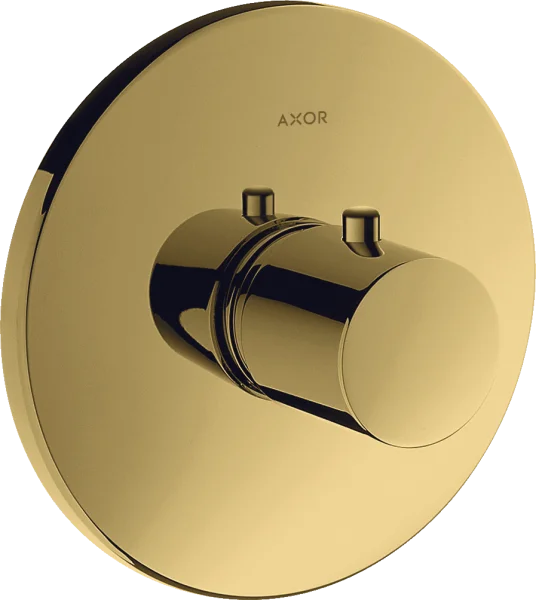 Axor Uno Thermostatic Mixer Highflow For Concealed Installation Gold Polished