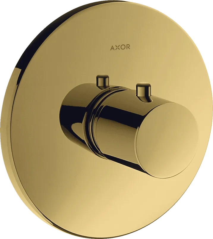Axor Uno Thermostatic Shower Mixer Concealed 217 X 187 X 135mm Gold - Polished product image - Image 1