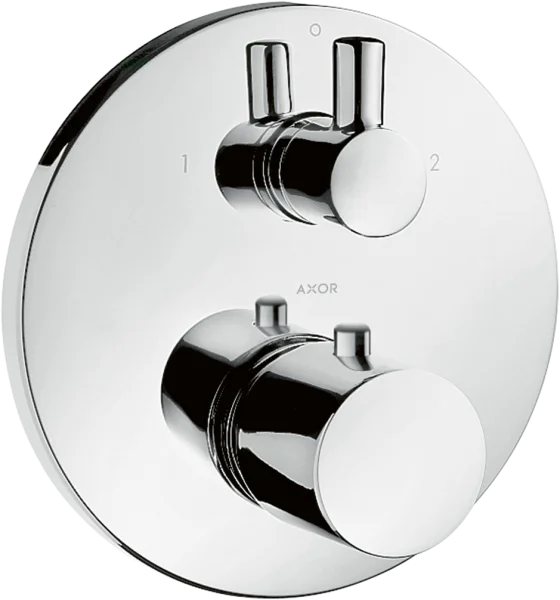 Axor Uno Thermostatic Mixer For Concealed Installation With Shut-off / Diverter Valve Chrome