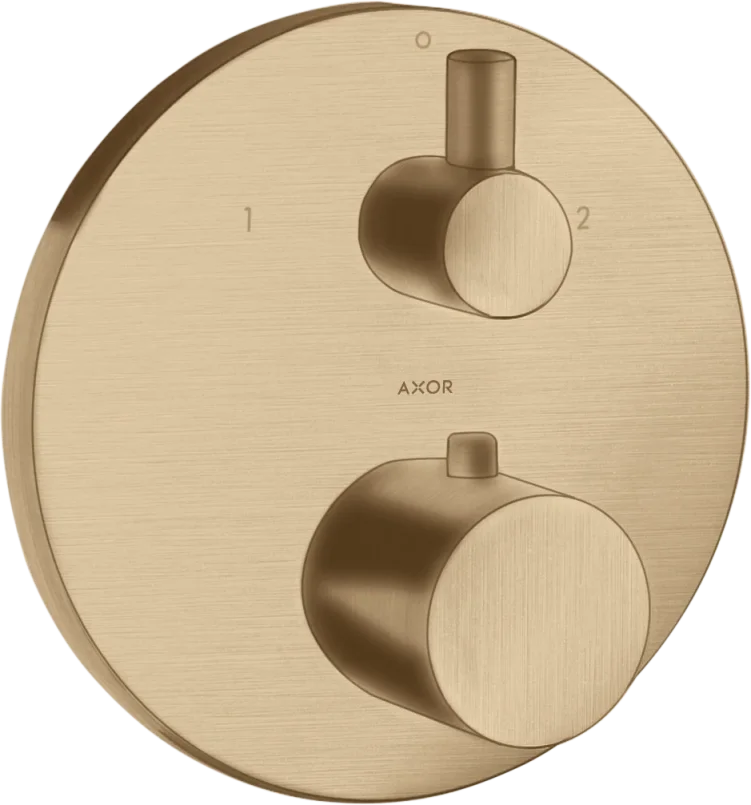 Axor Uno Thermostatic Shower Mixer Concealed 217 X 187 X 135mm Bronze - Brushed