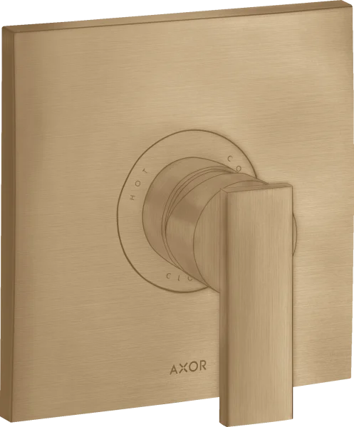 Axor Citterio Single Lever Manual Shower Mixer For Concealed Installation With Lever Handle Brushed Bronze