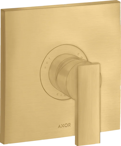 Axor Citterio Single Lever Manual Shower Mixer For Concealed Installation With Lever Handle Gold Brushed