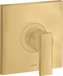 Axor Citterio Single Lever Manual Shower Mixer For Concealed Installation With Lever Handle Gold Brushed