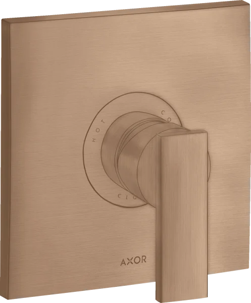 Axor Citterio Single Lever Manual Shower Mixer For Concealed Installation With Lever Handle Brushed Red Gold